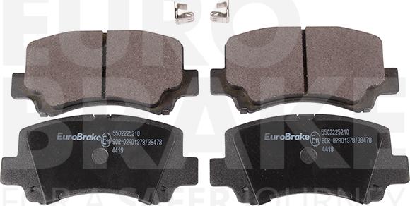 Eurobrake 5502225210 - Bremžu uzliku kompl., Disku bremzes autodraugiem.lv