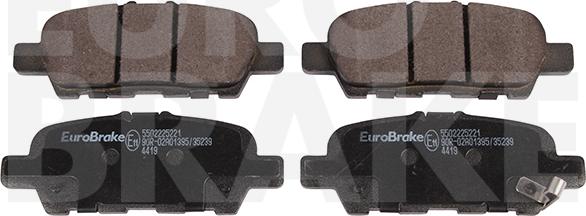 Eurobrake 5502225221 - Bremžu uzliku kompl., Disku bremzes autodraugiem.lv