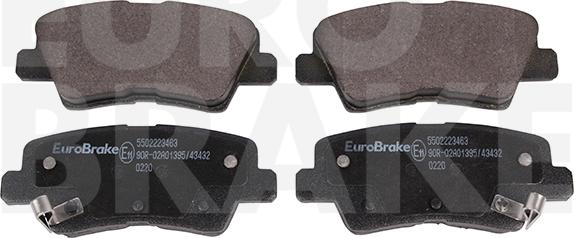 Eurobrake 5502223463 - Bremžu uzliku kompl., Disku bremzes autodraugiem.lv