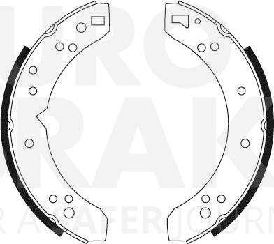 Eurobrake 58492799040 - Bremžu loku komplekts autodraugiem.lv