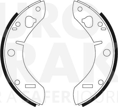 Eurobrake 58492799011 - Bremžu loku komplekts autodraugiem.lv