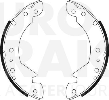 Eurobrake 58492740316 - Bremžu loku komplekts autodraugiem.lv