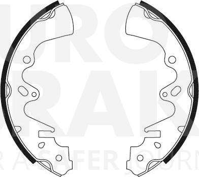 Eurobrake 58492732397 - Bremžu loku komplekts autodraugiem.lv