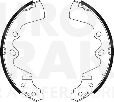 Eurobrake 58492732288 - Bremžu loku komplekts autodraugiem.lv