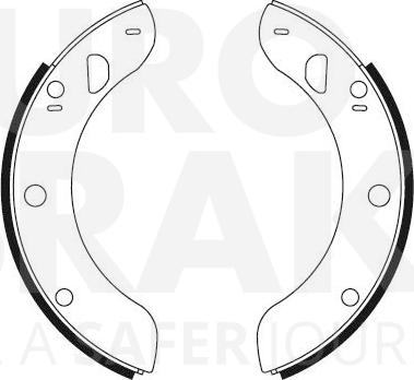 Eurobrake 58492725045 - Bremžu loku komplekts autodraugiem.lv