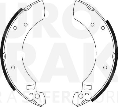Eurobrake 58492725299 - Bremžu loku komplekts autodraugiem.lv