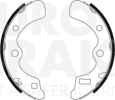 Eurobrake 58492726450 - Bremžu loku komplekts autodraugiem.lv