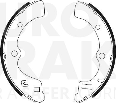 Eurobrake 58492726387 - Bremžu loku komplekts autodraugiem.lv