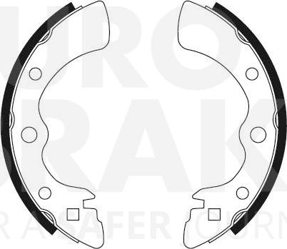 Eurobrake 58492726284 - Bremžu loku komplekts autodraugiem.lv