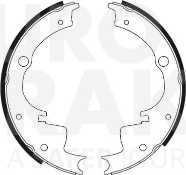 Eurobrake 58492723363 - Bremžu loku komplekts autodraugiem.lv