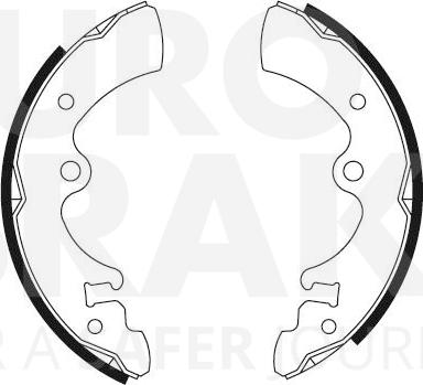 Eurobrake 58492722341 - Bremžu loku komplekts autodraugiem.lv