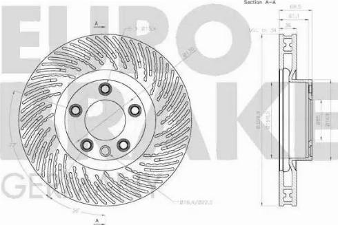 Eurobrake 58152047150 - Bremžu diski autodraugiem.lv