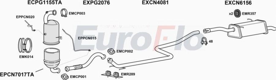 EuroFlo PGPAR16D 6018 - Izplūdes gāzu sistēma autodraugiem.lv