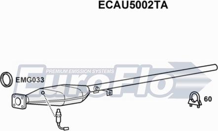 EuroFlo ECAU5002TA - Katalizators autodraugiem.lv