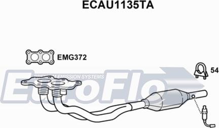 EuroFlo ECAU1135TA - Katalizators autodraugiem.lv