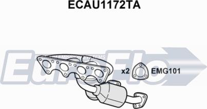 EuroFlo ECAU1172TA - Katalizators autodraugiem.lv