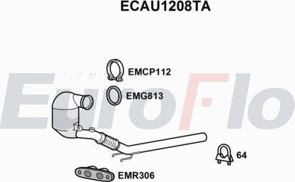 EuroFlo ECAU1208TA - Katalizators autodraugiem.lv