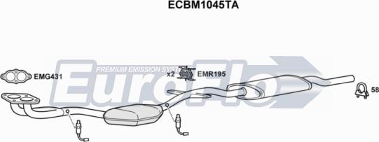 EuroFlo ECBM1045TA - Katalizators autodraugiem.lv