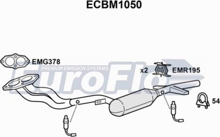 EuroFlo ECBM1050 - Katalizators autodraugiem.lv