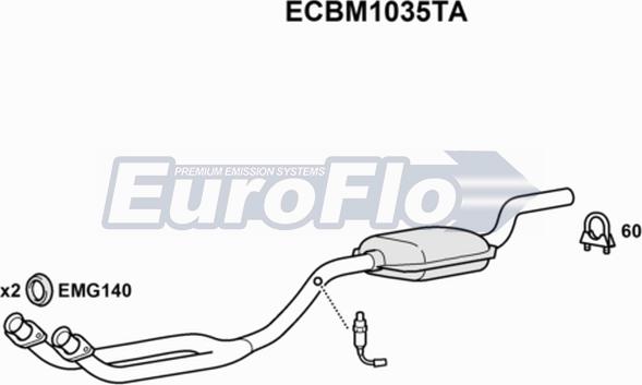 EuroFlo ECBM1035TA - Katalizators autodraugiem.lv