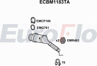 EuroFlo ECBM1183TA - Katalizators autodraugiem.lv