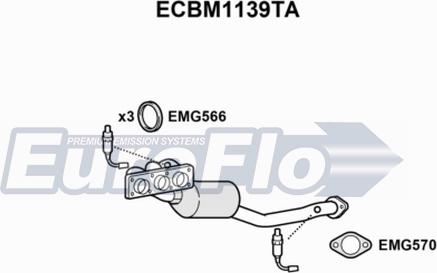 EuroFlo ECBM1139TA - Katalizators autodraugiem.lv