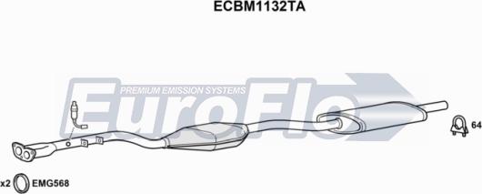 EuroFlo ECBM1132TA - Katalizators autodraugiem.lv