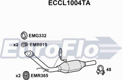 EuroFlo ECCL1004TA - Katalizators autodraugiem.lv