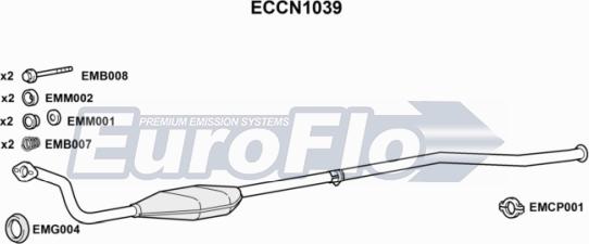 EuroFlo ECCN1039 - Katalizators autodraugiem.lv