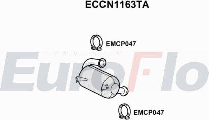 EuroFlo ECCN1163TA - Katalizators autodraugiem.lv