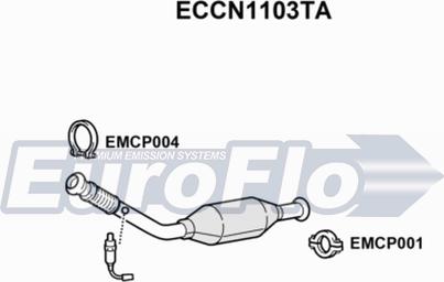 EuroFlo ECCN1103TA - Katalizators autodraugiem.lv