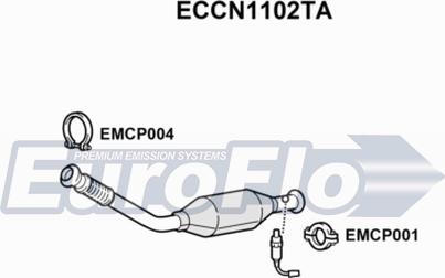 EuroFlo ECCN1102TA - Katalizators autodraugiem.lv