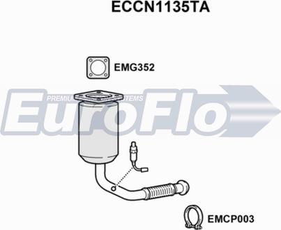 EuroFlo ECCN1135TA - Katalizators autodraugiem.lv