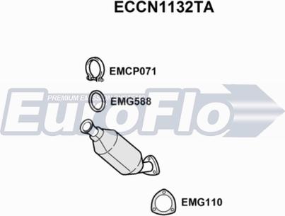 EuroFlo ECCN1132TA - Katalizators autodraugiem.lv