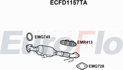 EuroFlo ECFD1157TA - Katalizators autodraugiem.lv