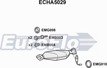 EuroFlo ECHA5029 - Katalizators autodraugiem.lv