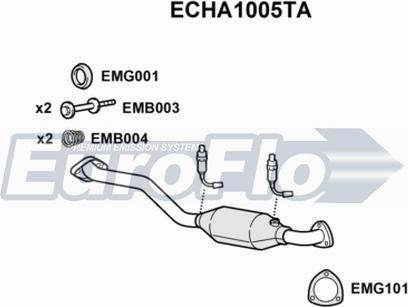 EuroFlo ECHA1005TA - Katalizators autodraugiem.lv
