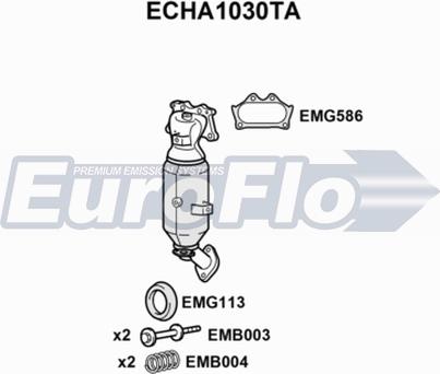 EuroFlo ECHA1030TA - Katalizators autodraugiem.lv