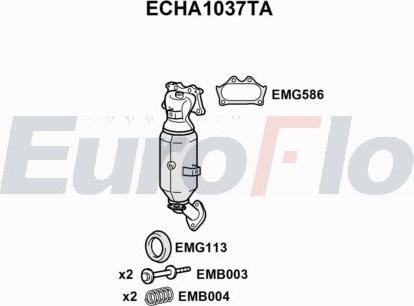 EuroFlo ECHA1037TA - Katalizators autodraugiem.lv