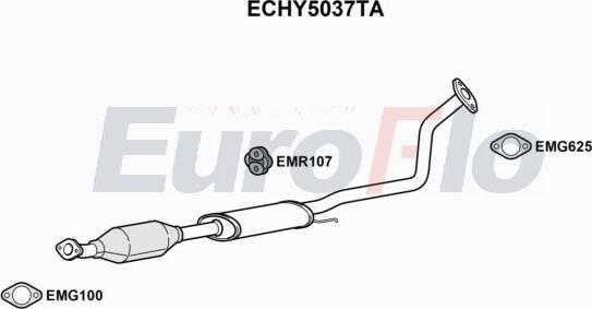 EuroFlo ECHY5037TA - Katalizators autodraugiem.lv