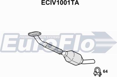 EuroFlo ECIV1001TA - Katalizators autodraugiem.lv