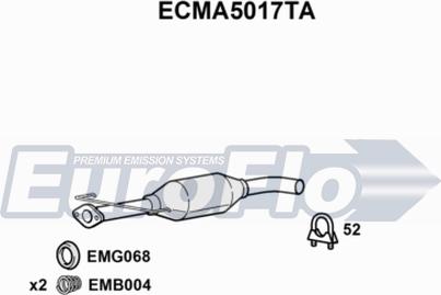 EuroFlo ECMA5017TA - Katalizators autodraugiem.lv