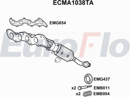 EuroFlo ECMA1038TA - Katalizators autodraugiem.lv