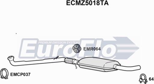 EuroFlo ECMZ5018TA - Katalizators autodraugiem.lv