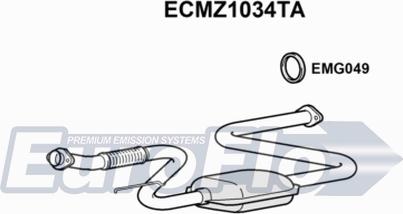 EuroFlo ECMZ1034TA - Katalizators autodraugiem.lv