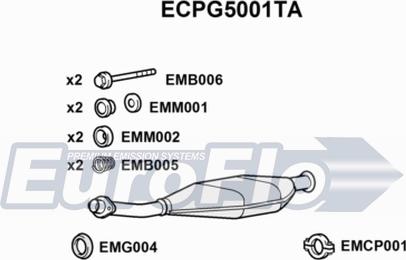 EuroFlo ECPG5001TA - Katalizators autodraugiem.lv