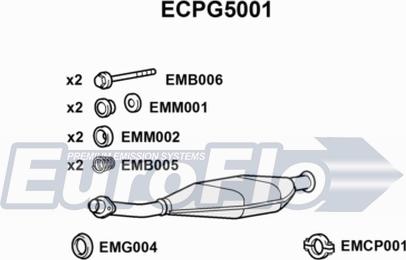 EuroFlo ECPG5001 - Katalizators autodraugiem.lv