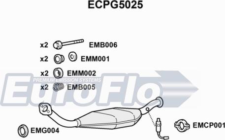 EuroFlo ECPG5025 - Katalizators autodraugiem.lv