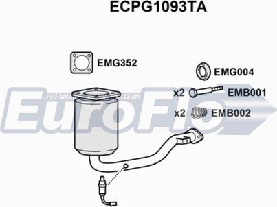 EuroFlo ECPG1093TA - Katalizators autodraugiem.lv