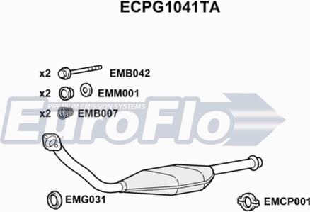 EuroFlo ECPG1041TA - Katalizators autodraugiem.lv